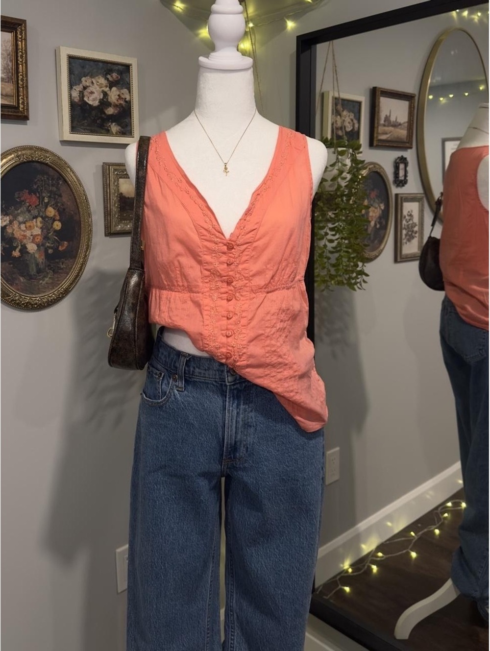 Coral Cotton Tank Top 🪸